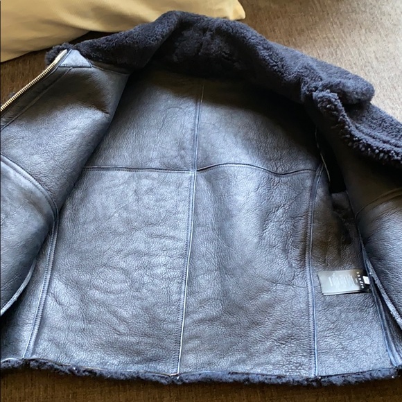 Sandro Paris Lamb Shearling Jacket - Picture 5 of 7